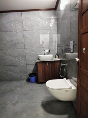 Deluxe Double or Twin Room, City View | Bathroom | Shower, free toiletries, towels, soap