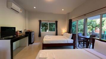Standard Villa, Lanai, Garden View | Blackout curtains, free WiFi