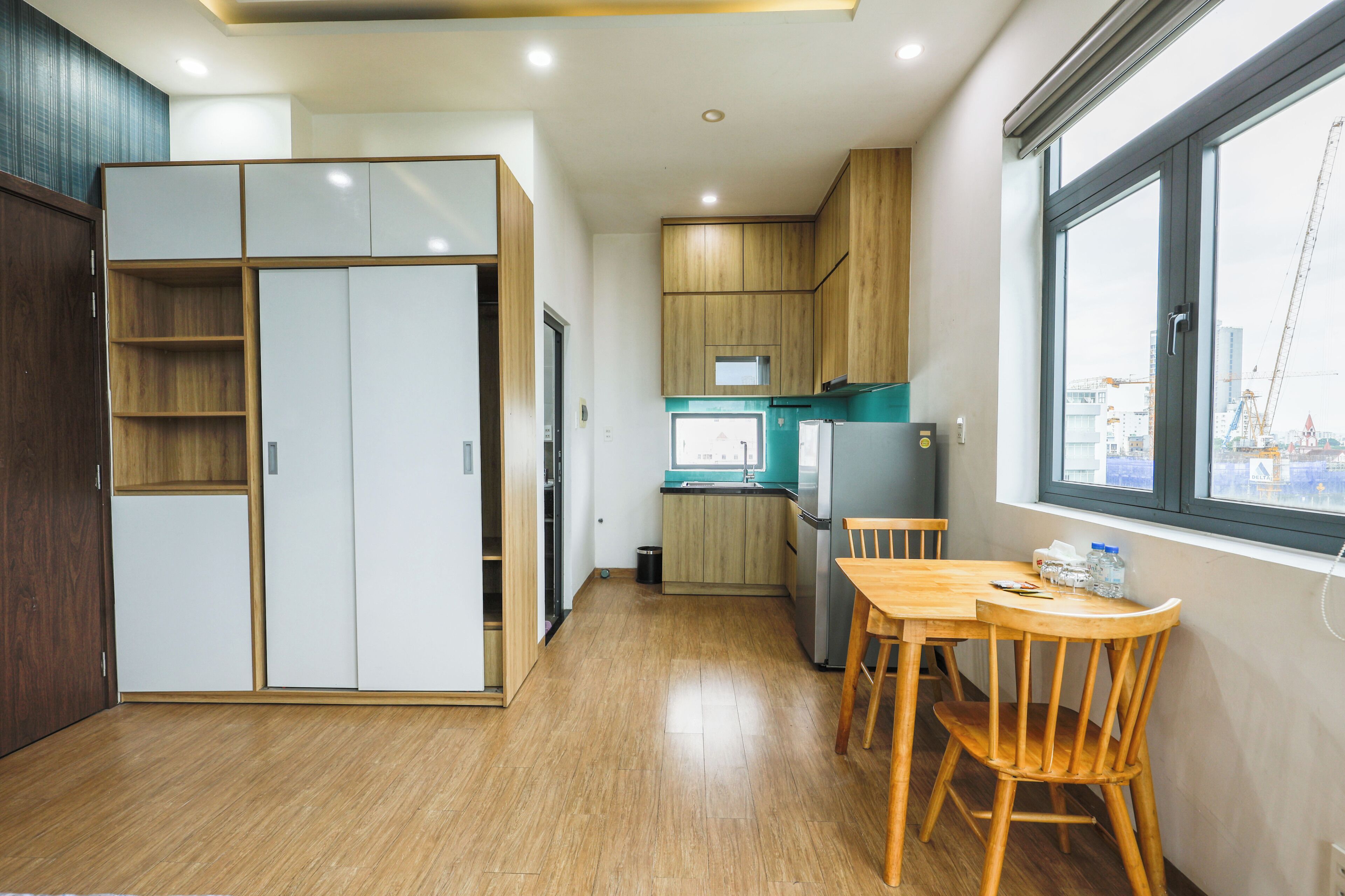 Apartemen, pemandangan kota | Tempat makan