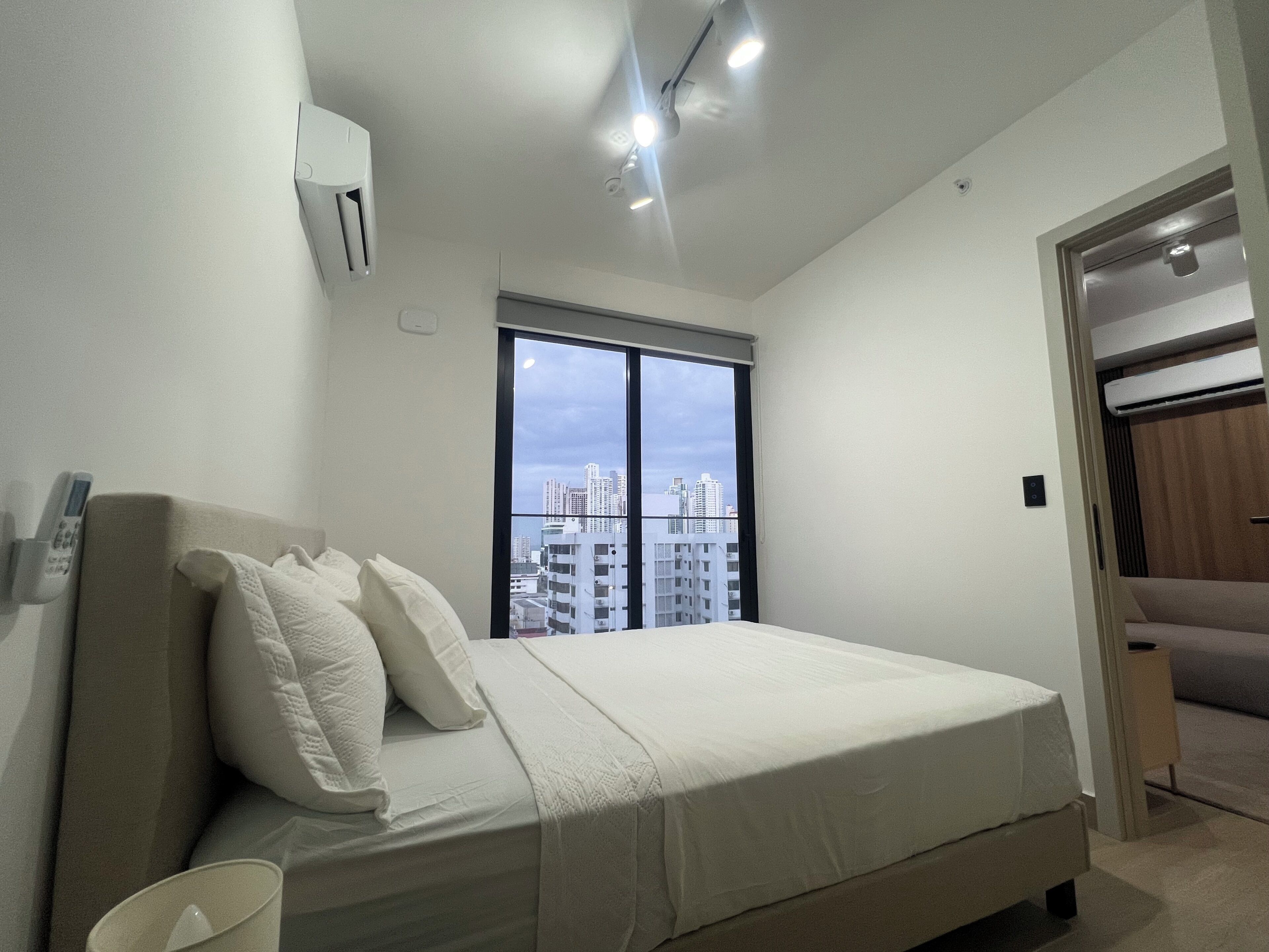 Appartement Luxe, balcon, vue ville | Wi-Fi gratuit