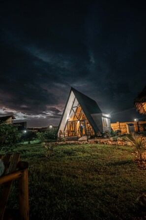 Exterior - Eco-Friendly A-Frame Cabin 10min to NungwiSpacious A-Frame Retreat Cabin in Zanz (Kaskazini A)