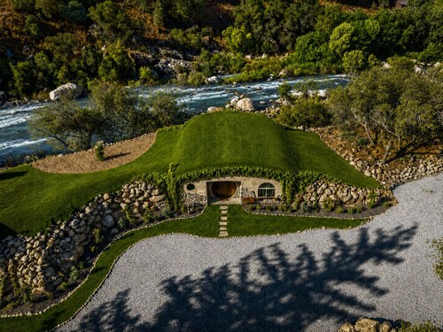 Sequoia Hollow Hole -  Magical & Whimsical Earth-Berm  Riverfront