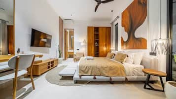 Luxury Villa, 2 Bedrooms, Private Pool | Egyptian cotton sheets, premium bedding, in-room safe