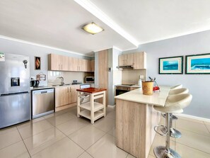 Fridge, microwave, oven, stovetop - Azure 31  on Big Bay (Cape Town)