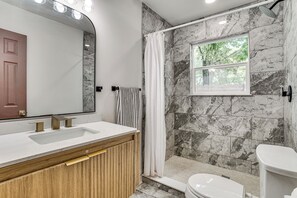 Bathroom - Updated Craftsman in Historic Southside Fort Worth (Fort Worth)