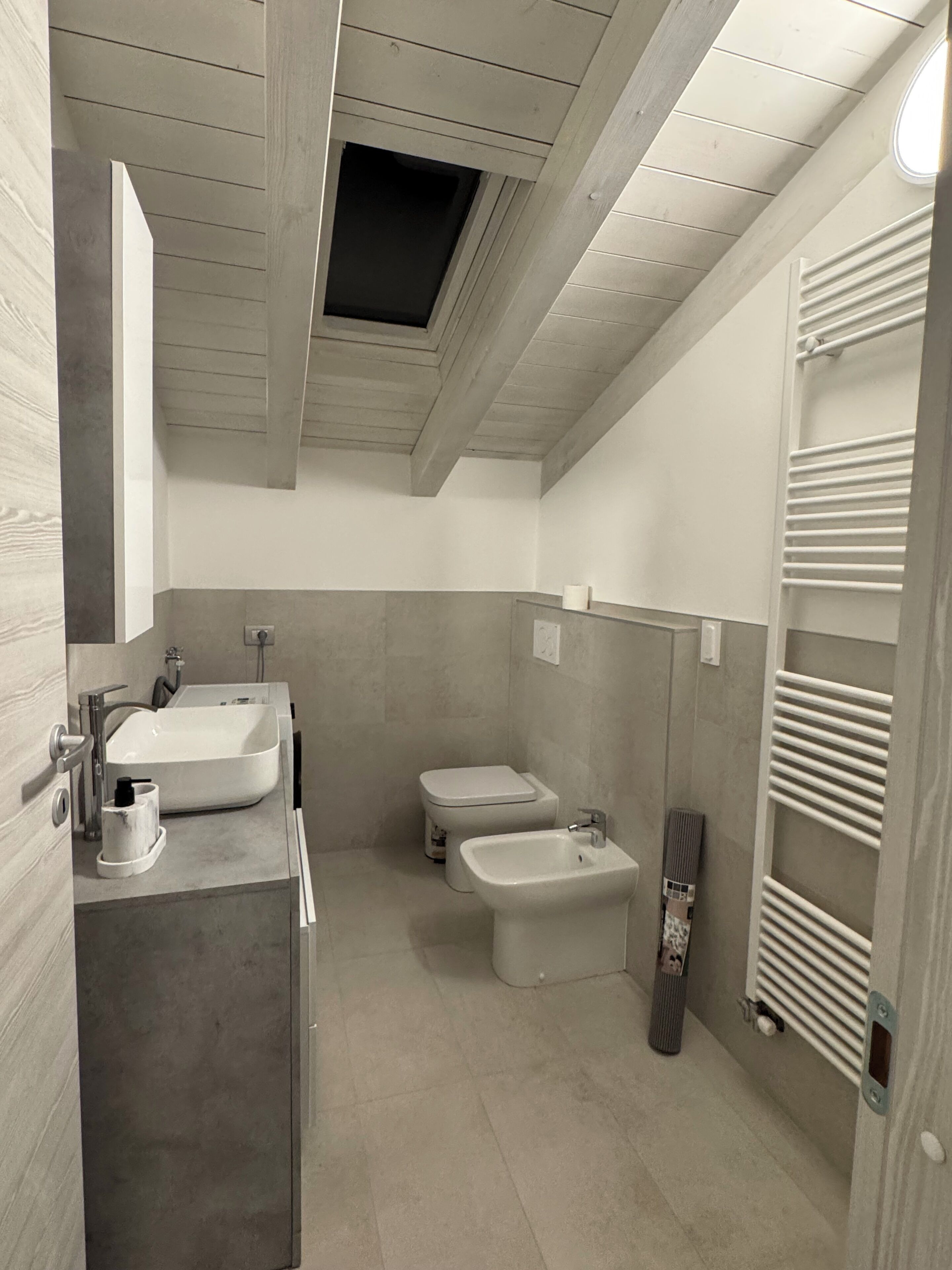 Dusche, Haartrockner, Bidet, Handtücher