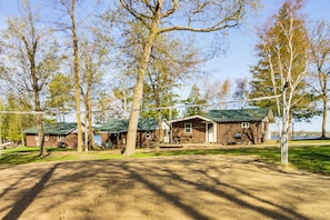 Exterior - Endless Fun! Lakefront Cabin at Birch Haven Resort (Tenstrike)