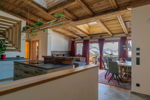 Ski-appartement met panoramisch uitzicht