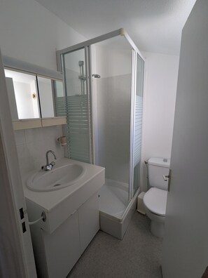 Shower, hair dryer - Holiday home in a private residence with swimming pool (L'Aiguillon-la-Presqu'île)