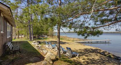 For Anglers & Boaters! Beachfront Gull Lake Cabin