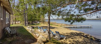 For Anglers & Boaters! Beachfront Gull Lake Cabin