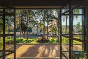Vista para o jardim
