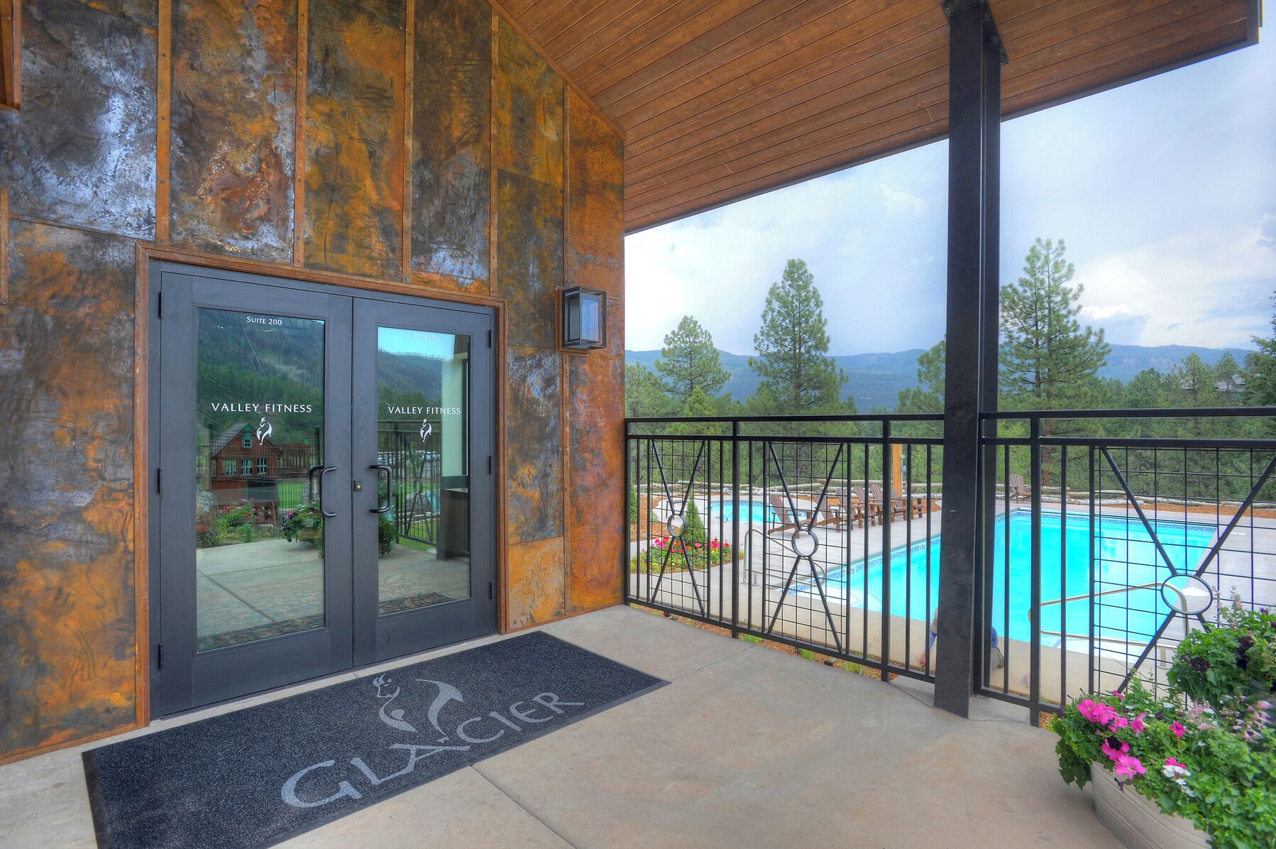 Indoor pool, a heated pool