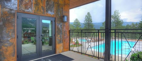 Indoor pool, a heated pool