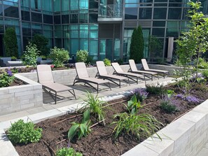 Terrace/patio - SKYDOME CITY - Downtown large two bedroom condo facing waterfront by CN Tower,  (Toronto)