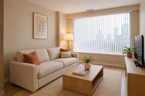 Junior-Zimmer, Stadtblick | Wohnbereich