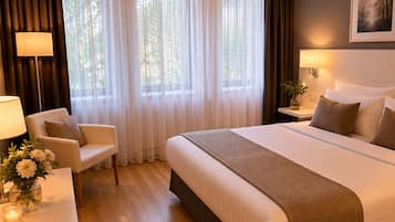 Kamar Double Klasik | Brankas, meja kerja, ruang kerja ramah laptop, dan Wi-Fi gratis