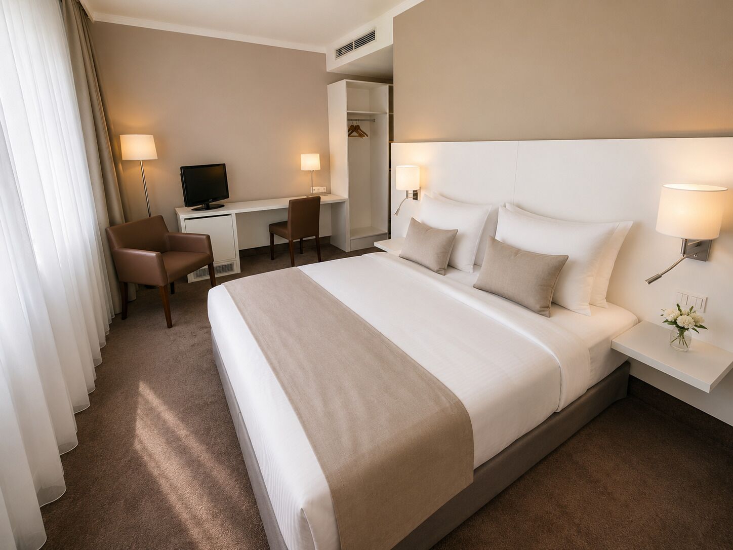 In-room safe, desk, laptop workspace, free WiFi