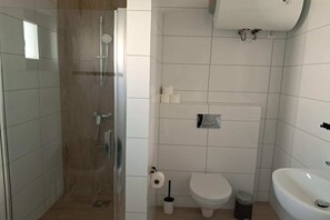 Shower, hair dryer