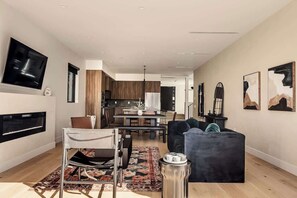 TV, fireplace, video games, offices - Tilden House | Designer Pool Home in West LA (Los Angeles)