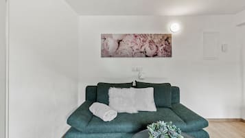 Leilighet – comfort, 1 queensize-seng med sovesofa | Oppholdsområde