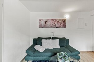 Comfort-Apartment, 1 Queen-Bett und Schlafsofa | Wohnbereich