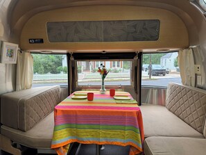 Dining - Luxury Airstream Retreat with Fire Pit & French Breakfast (Concord)