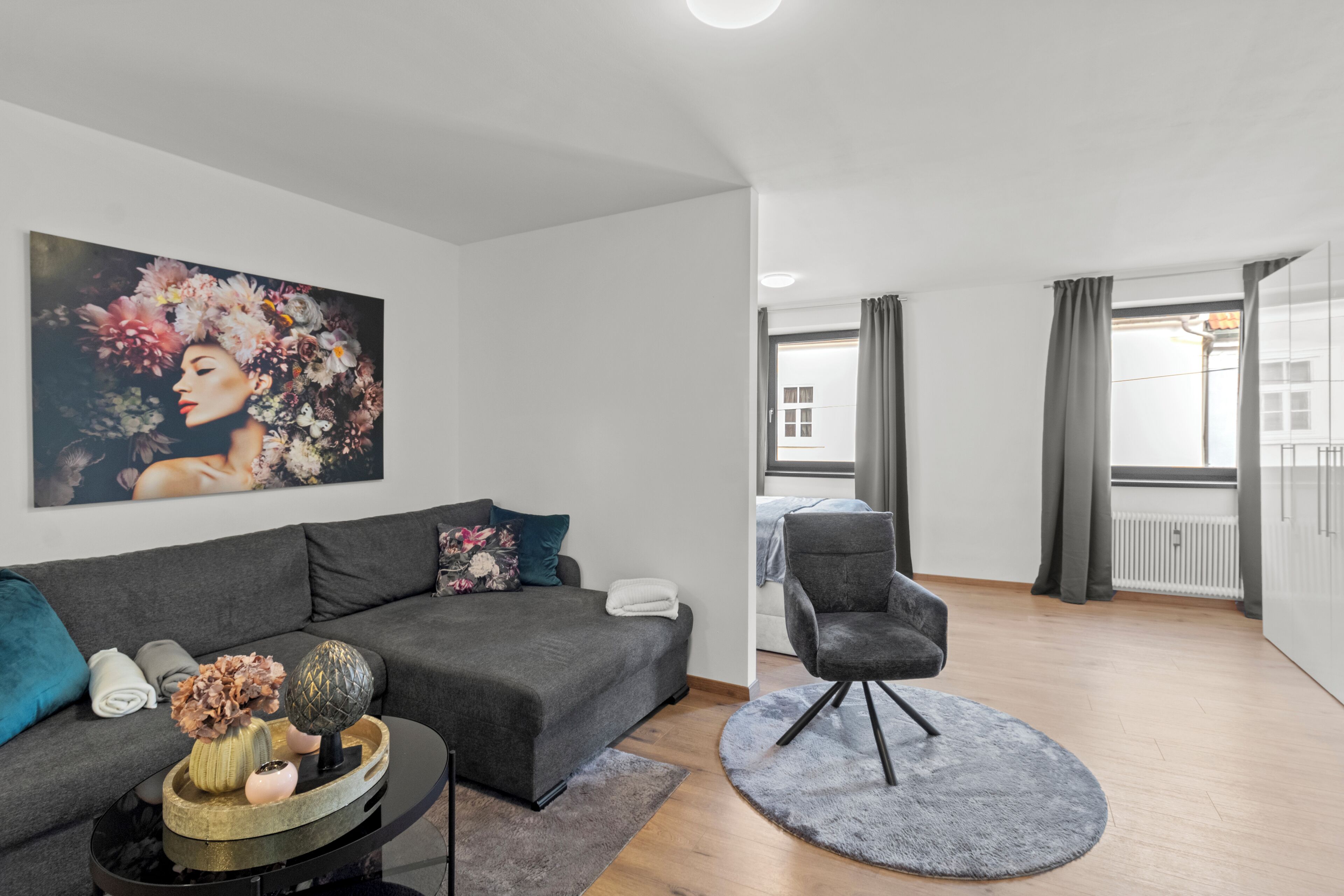 Classic-Apartment, 1 Doppelbett und Schlafsofa | Wohnbereich