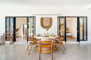 Dining - Villa AMARÉ New Stylish 3BR Canggu Large Pool,
Cinema & BBQ (Badung)