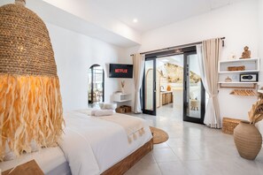 3 bedrooms, in-room safe, desk, iron/ironing board - Villa AMARÉ New Stylish 3BR Canggu Large Pool,
Cinema & BBQ (Badung)