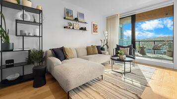 Smart TV, books, stereo
