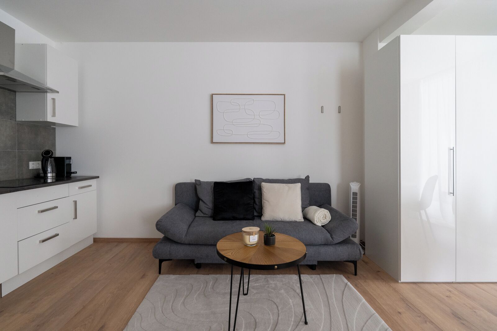 Deluxe-Apartment, 1 Queen-Bett und Schlafsofa | Wohnbereich