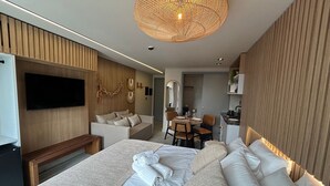 Apartemen Comfort | Wi-Fi gratis dan seprai linen