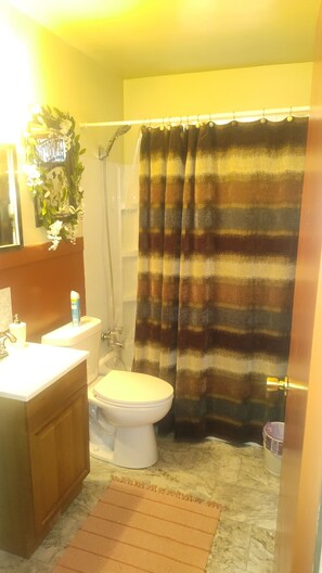 Towels, soap, toilet paper - Mid-Century Charm Meets Modern Sparkle (Cedar Rapids)