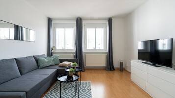 Classic-Apartment, 1 Queen-Bett und Schlafsofa | Wohnbereich