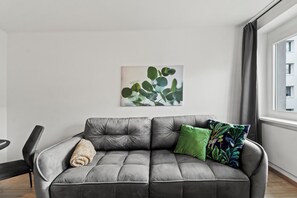 Apartamento Confort, 1 cama de matrimonio con sofá cama | Zona de estar