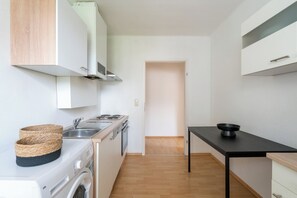 Apartament Comfort, 1 llit de matrimoni i sofà llit | Cuina privada