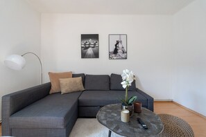 Apartament Comfort, 1 llit de matrimoni i sofà llit | Sala d'estar