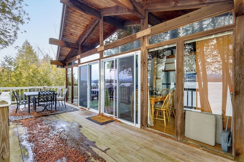 Waterfront Deck + Views: Schroon Lake Sanctuary