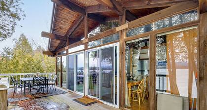 Waterfront Deck + Views: Schroon Lake Sanctuary