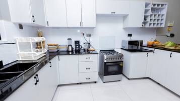 Comfort Apartment, City View | Private kitchen