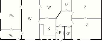 7 Person Holiday Home in Olgod