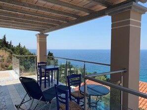 Property grounds - Luxurious Villa Elise with infinity pool and sensational Aegean Sea views (Karlovassi)