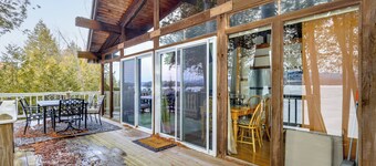 Waterfront Deck + Views: Schroon Lake Sanctuary