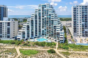 Exterior - Direct Oceanfront Condo with Outdoor Pool - Amazing Beachfront location! Pyramid Building 7D (Ocean City)