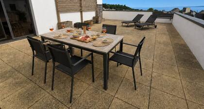 Appart 4 pers - Vue sur mer - Terrasse & Parking privé