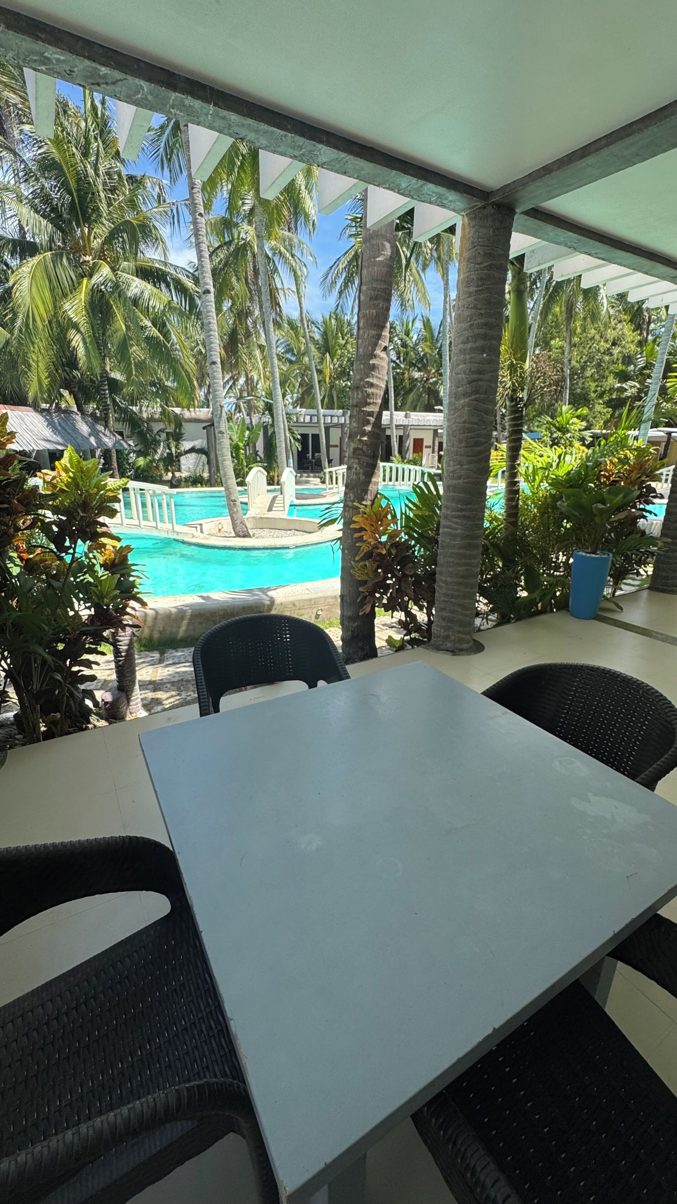 Deluxe Double or Twin Room, Balcony, Pool View | Outdoor dining