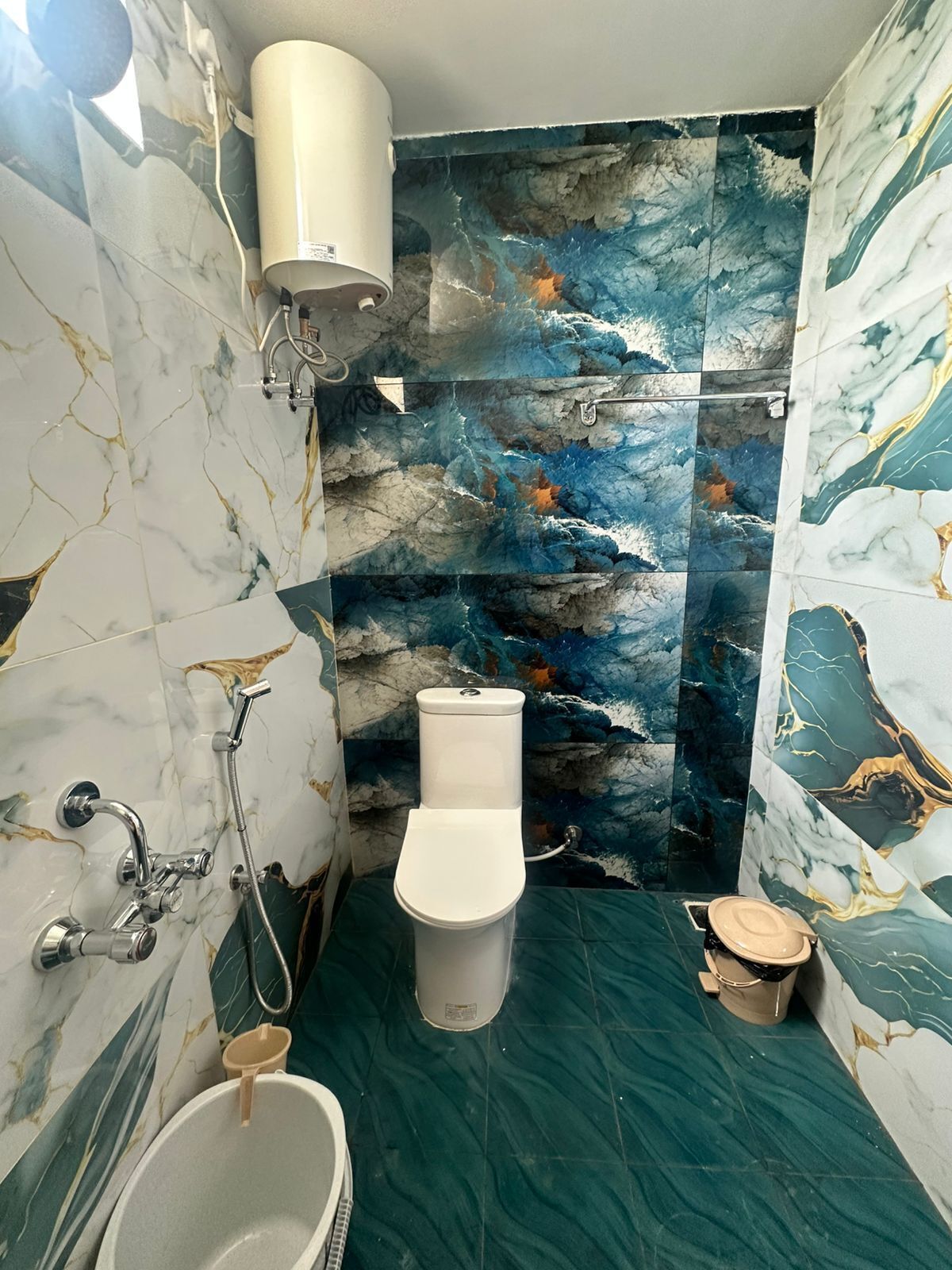 Quadruple Room, Beach View | Bathroom | Towels, soap