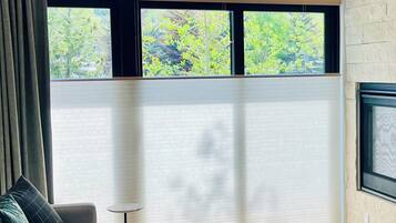Una Smart TV, una chimenea