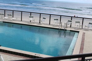 Pool - NEW! Surfside Oasis - Oceanfront 1 bedroom Beach Condo in New Smyrna Beach FL (New Smyrna Beach)